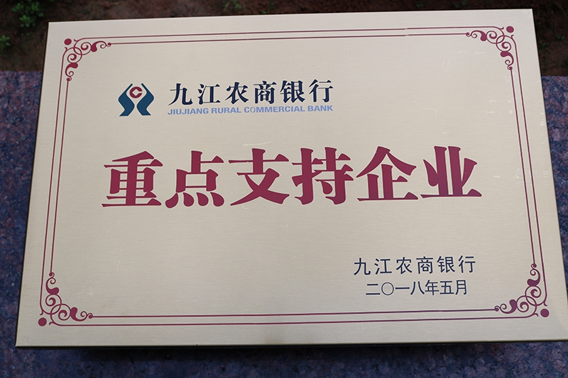 九江农商银行重点支持企业